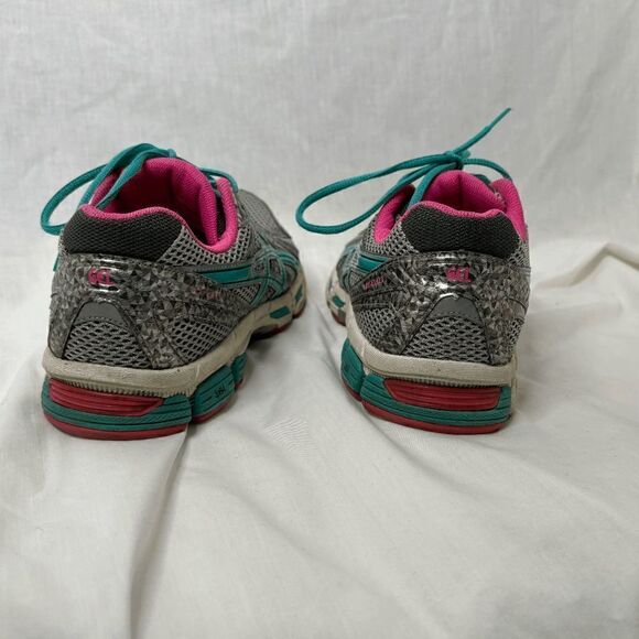 Asics Gel Exalt T379N Size Us 9 Blue/Gray Pink Women Running Shoes - Picture 6 of 11